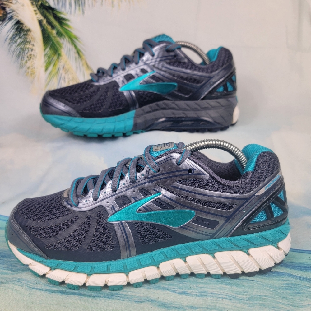 Brooks Ariel 16 Running Shoes Sneakers  Indigo Turquoise Womens 7.5 Wide - Picture 5 of 10